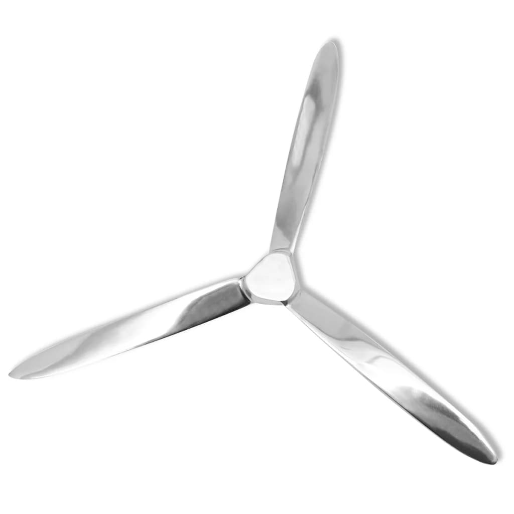 Wall decoration propeller silver 70cm aluminum