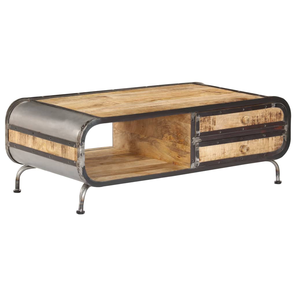 Coffee table 100 x 50 x 35 cm solid mango wood