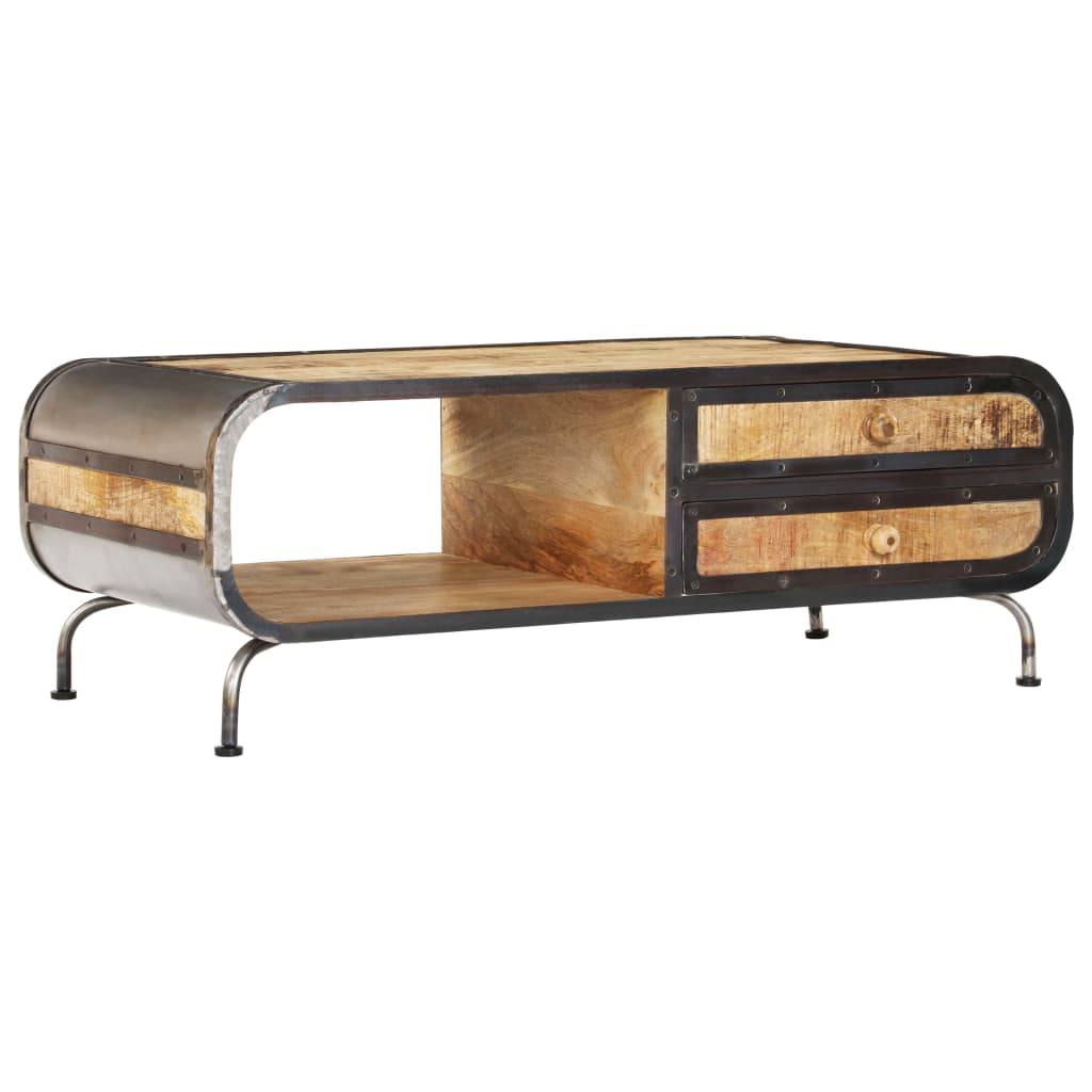 Couchtisch 100 x 50 x 35 cm Mango-Massivholz