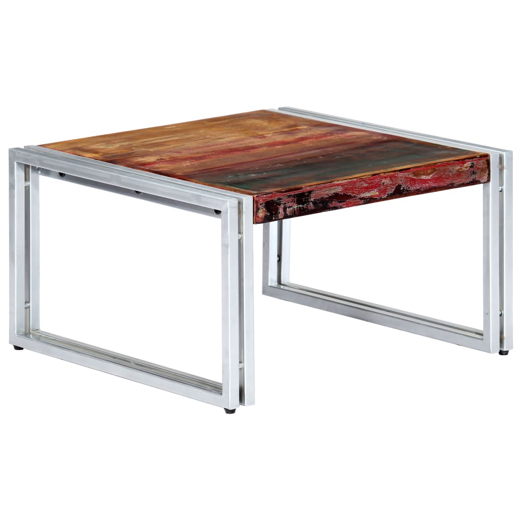 Couchtisch 60x60x35 cm Altholz Massiv