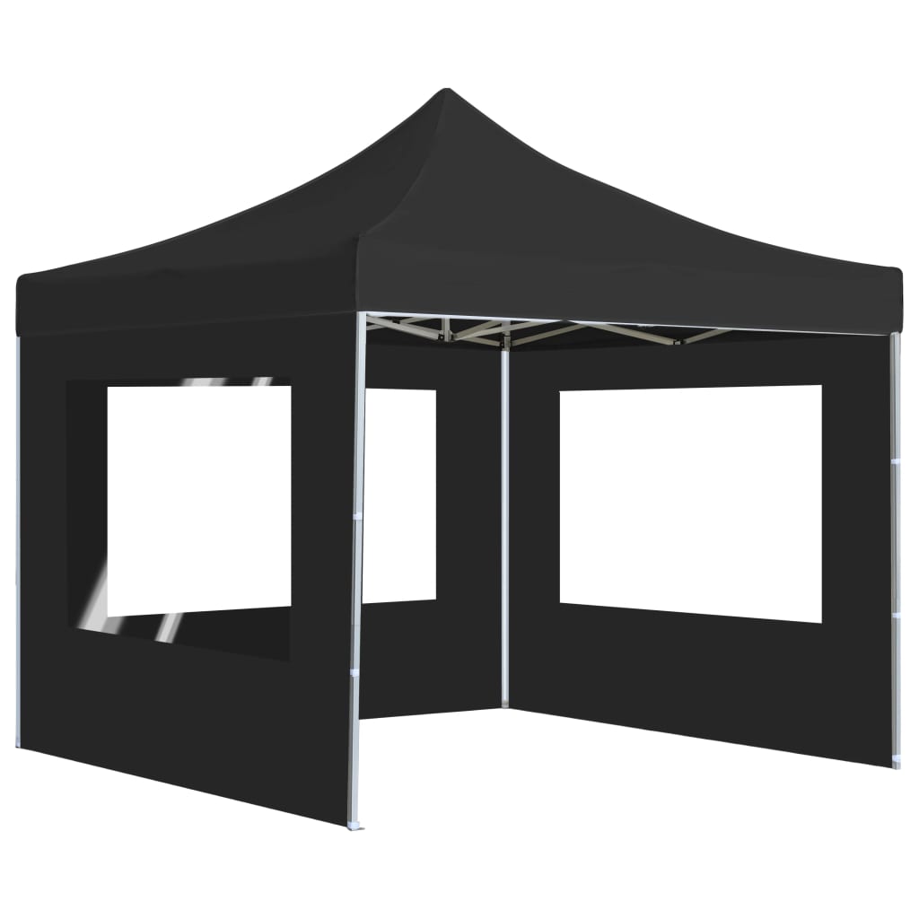Professional Party Tent Foldable with Walls Aluminum 3×3m Anthracite