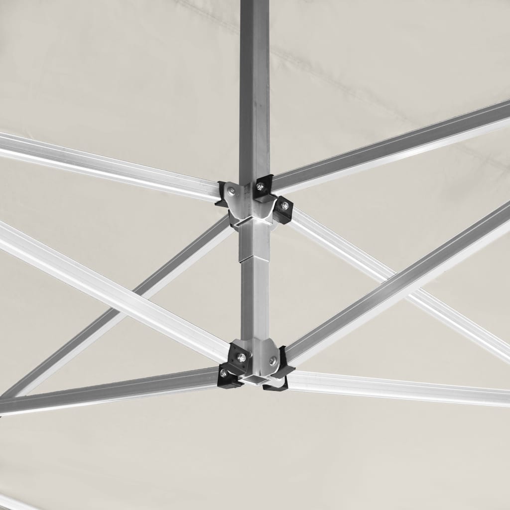 Professional Party Tent Foldable with Walls Aluminium 4.5x3 m Cream