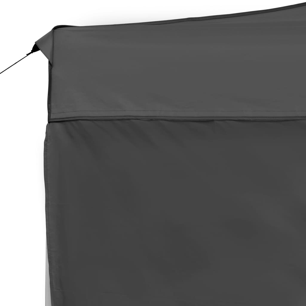 Professional Party Tent Foldable with Walls Aluminum 4.5×3m Anthracite