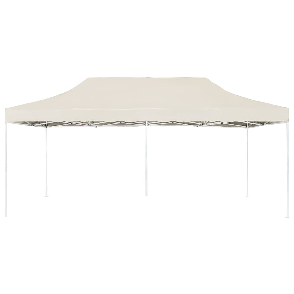Tente de fête professionnelle pliable en aluminium 6x3 m crème