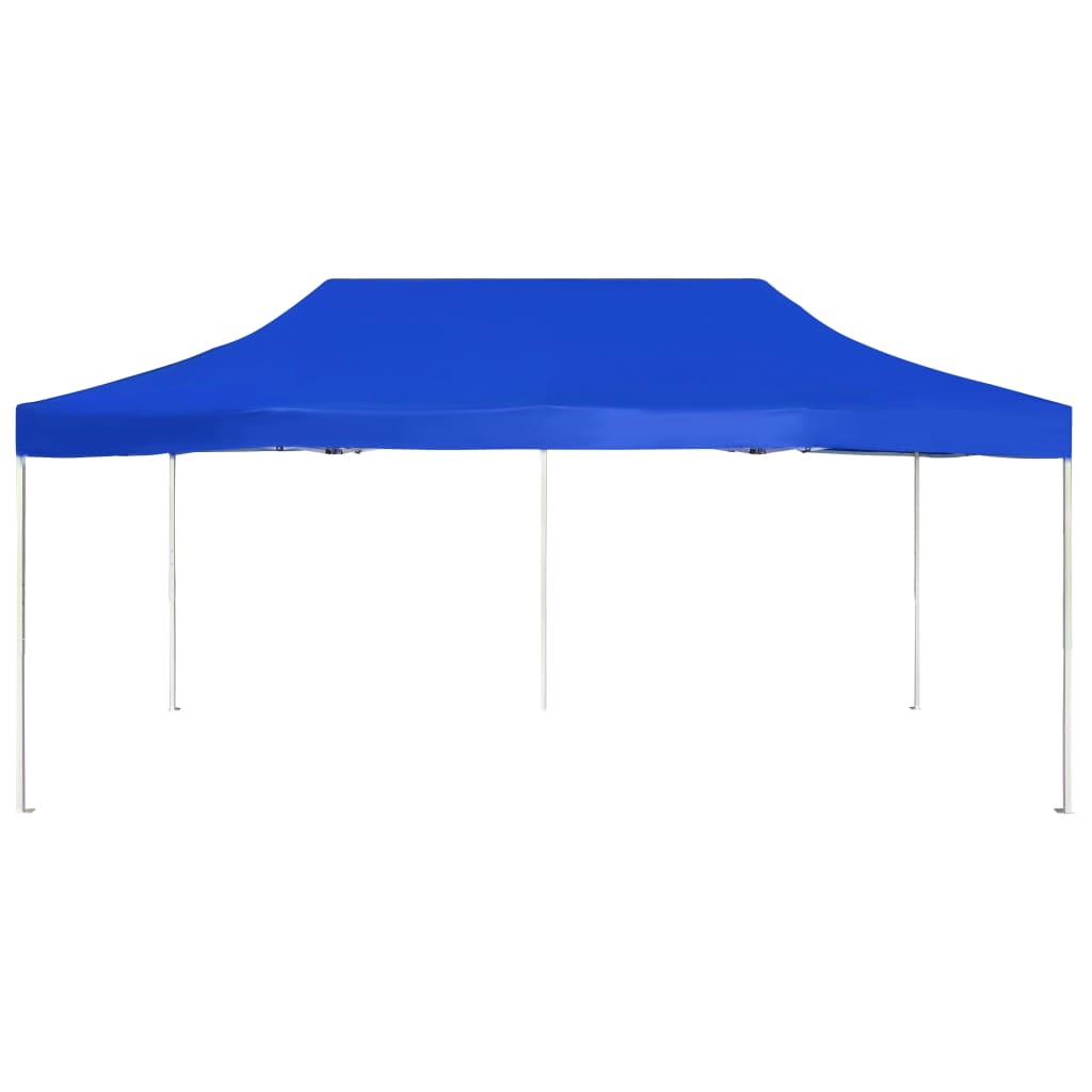 Tente de fête professionnelle pliable aluminium 6x3 m bleu