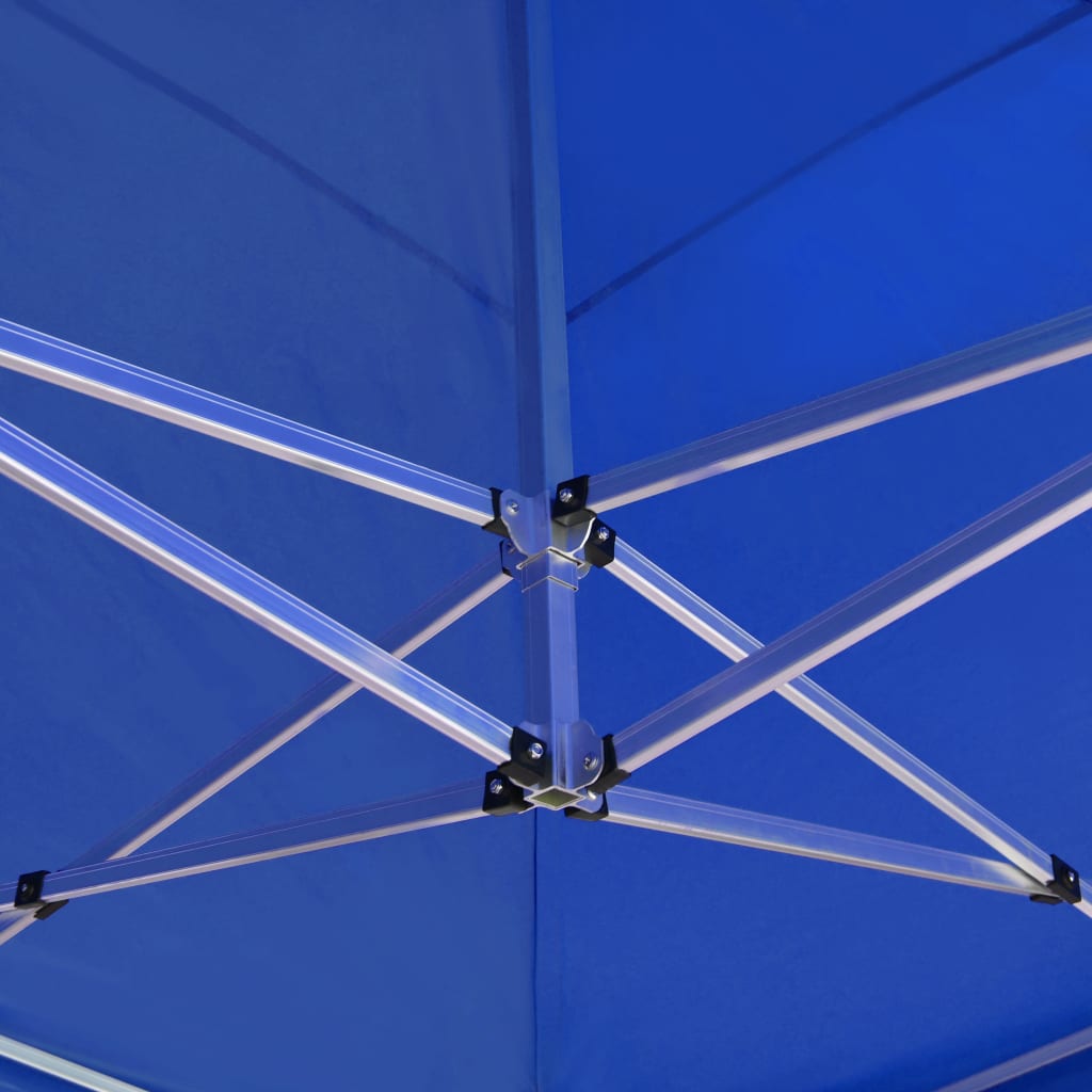 Tente de fête professionnelle pliable aluminium 6x3 m bleu