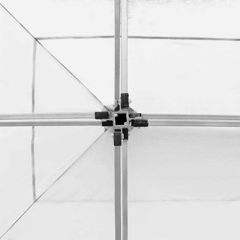 Tente de réception professionnelle pliable avec parois en aluminium 6×3m blanche