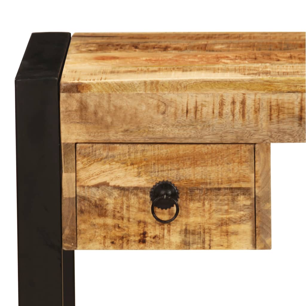 Bureau avec 2 tiroirs 110 x 50 x 77 cm en bois de manguier massif