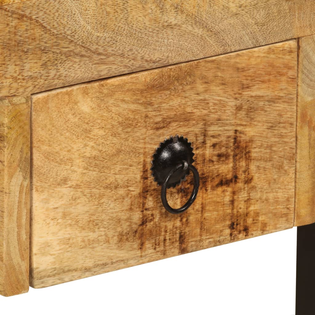 Bureau avec 2 tiroirs 110 x 50 x 77 cm en bois de manguier massif