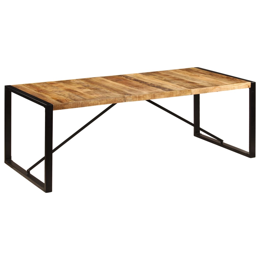 Dining table 220x100x75 cm solid mango wood
