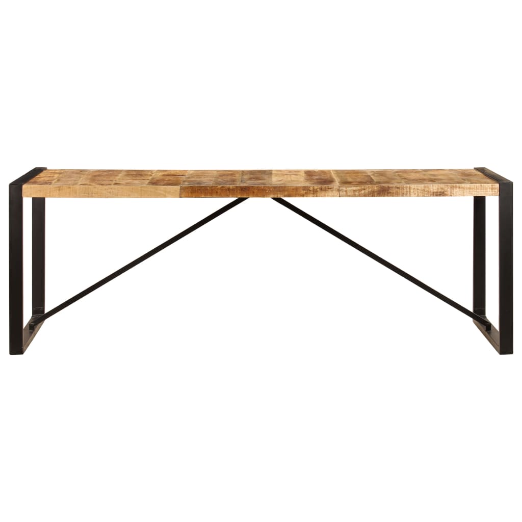 Dining table 220x100x75 cm solid mango wood