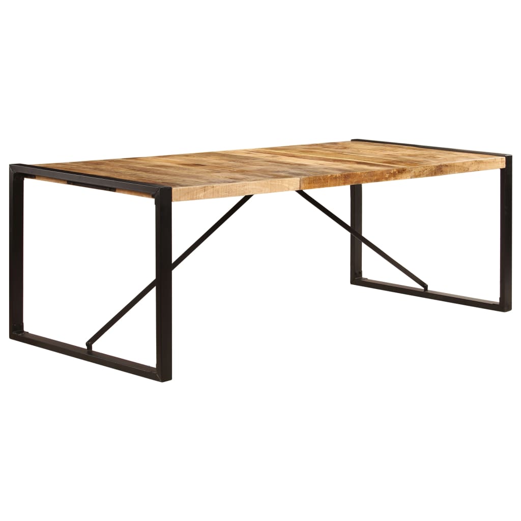 Dining table 220x100x75 cm solid mango wood