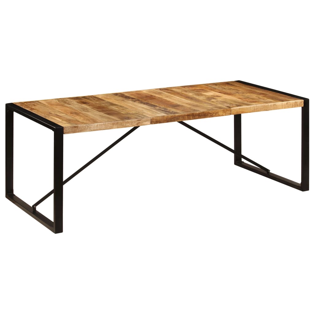 Dining table 220x100x75 cm solid mango wood