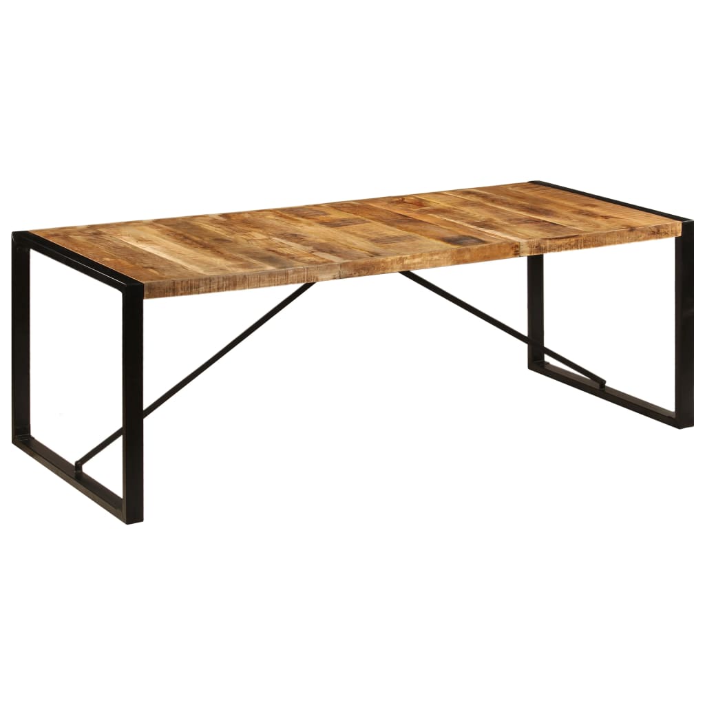Dining table 220x100x75 cm solid mango wood
