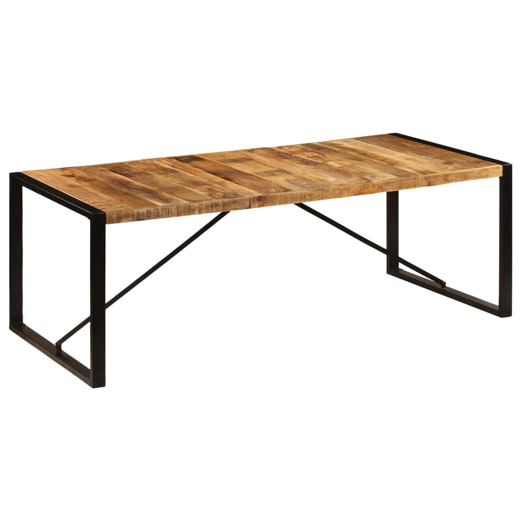 Dining table 220x100x75 cm solid mango wood