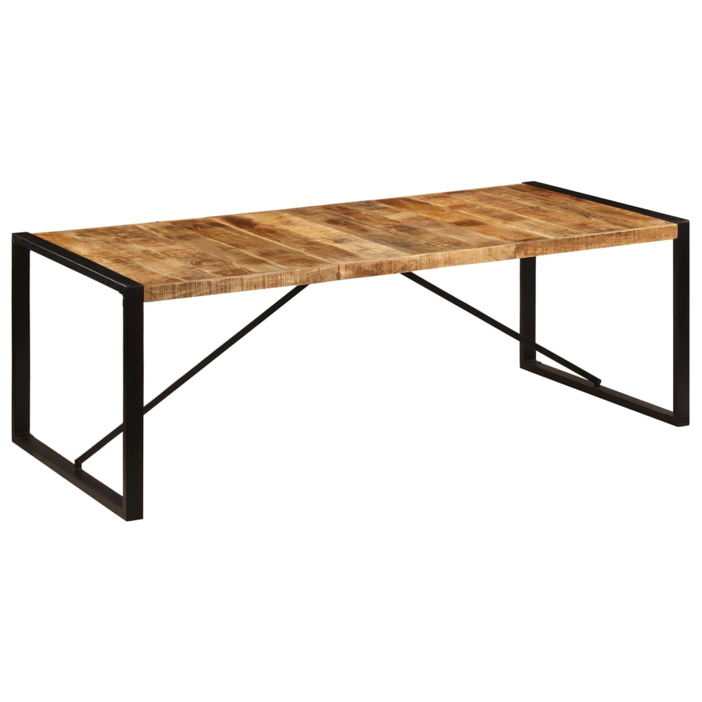 Dining table 220x100x75 cm solid mango wood