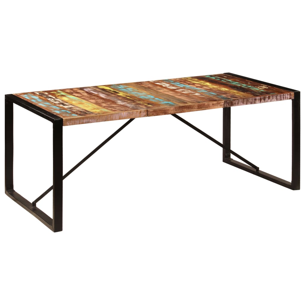 Esstisch 200x100x75 cm Altholz Massiv