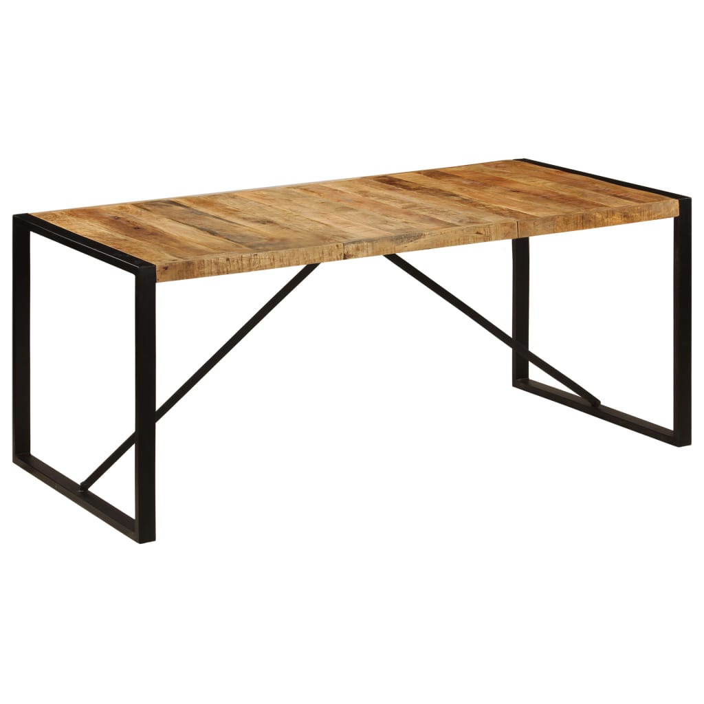 Dining table 180x90x75 cm solid mango wood