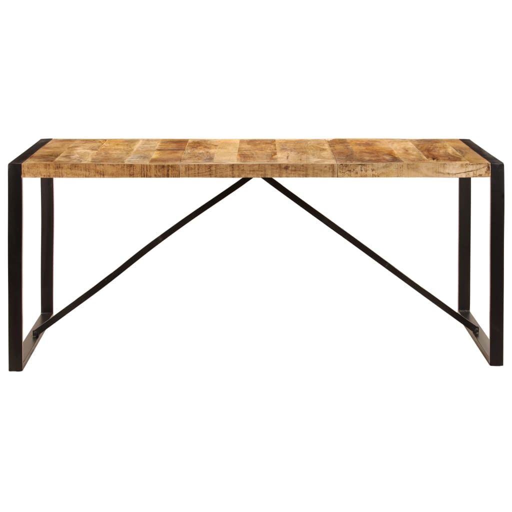 Dining table 180x90x75 cm solid mango wood