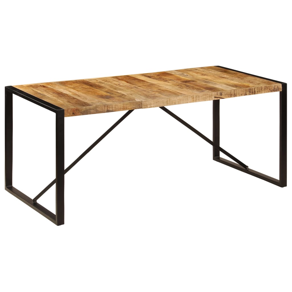 Dining table 180x90x75 cm solid mango wood