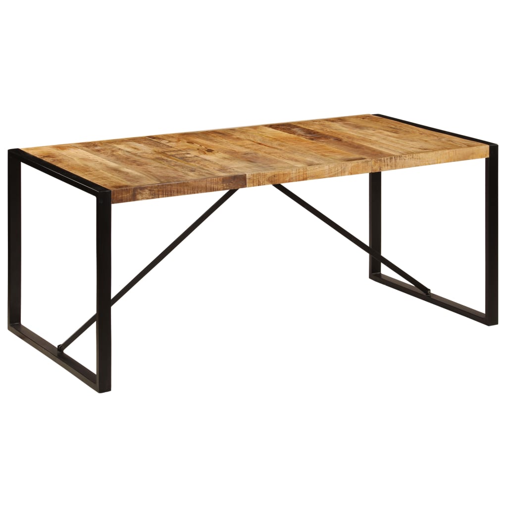 Dining table 180x90x75 cm solid mango wood
