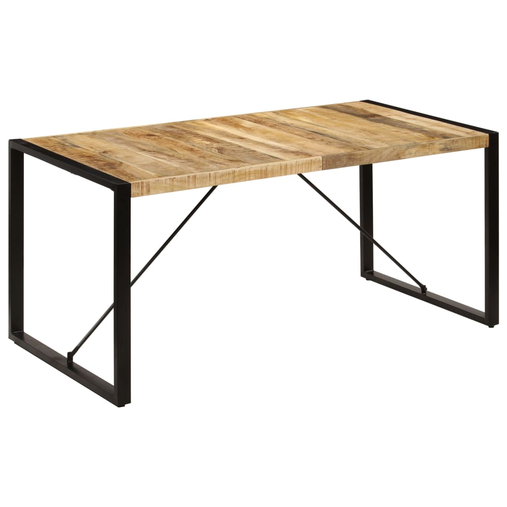 Table à manger 160x80x75 cm en bois de manguier massif