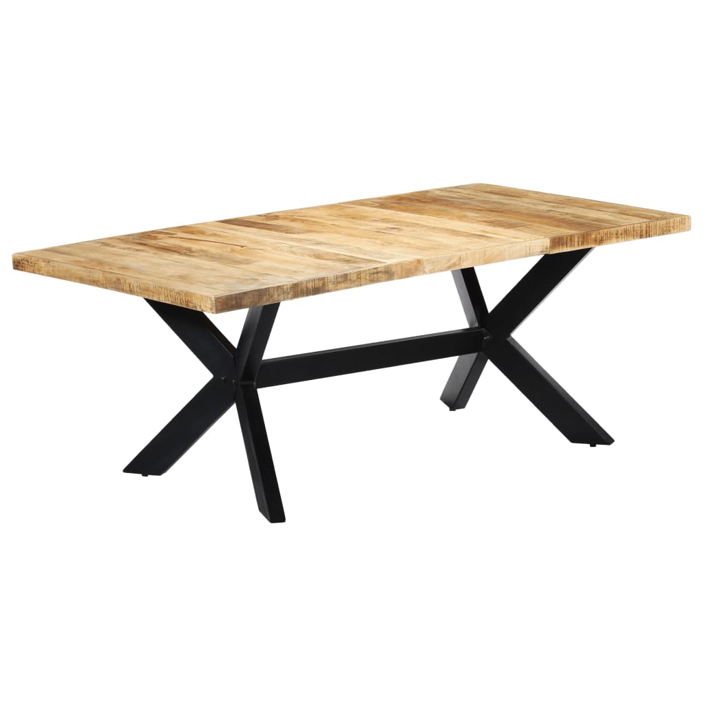 Dining table 200×100×75 cm solid mango wood