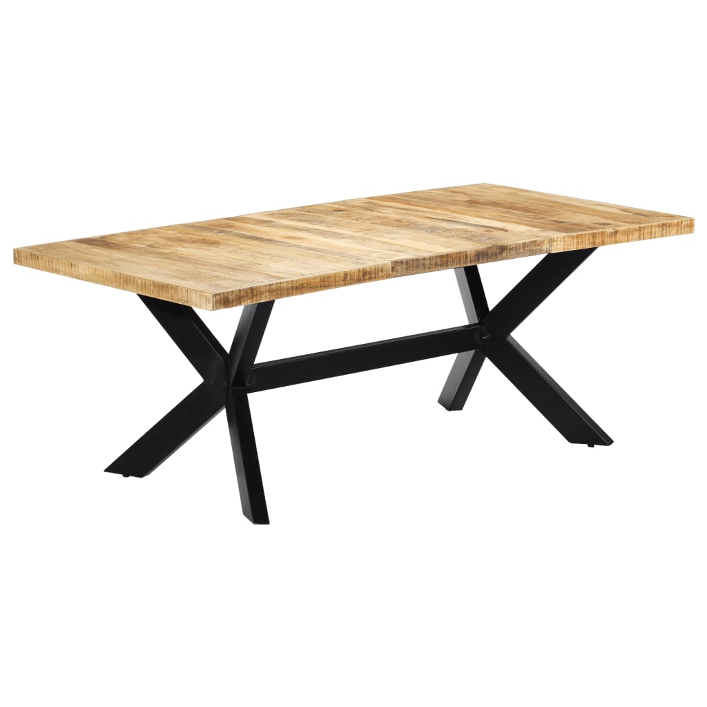 Dining table 200×100×75 cm solid mango wood