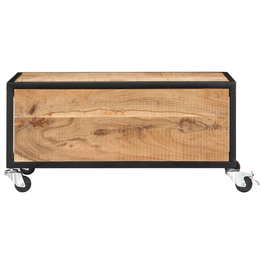 Couchtisch 70x70x32 cm Massivholz Akazie
