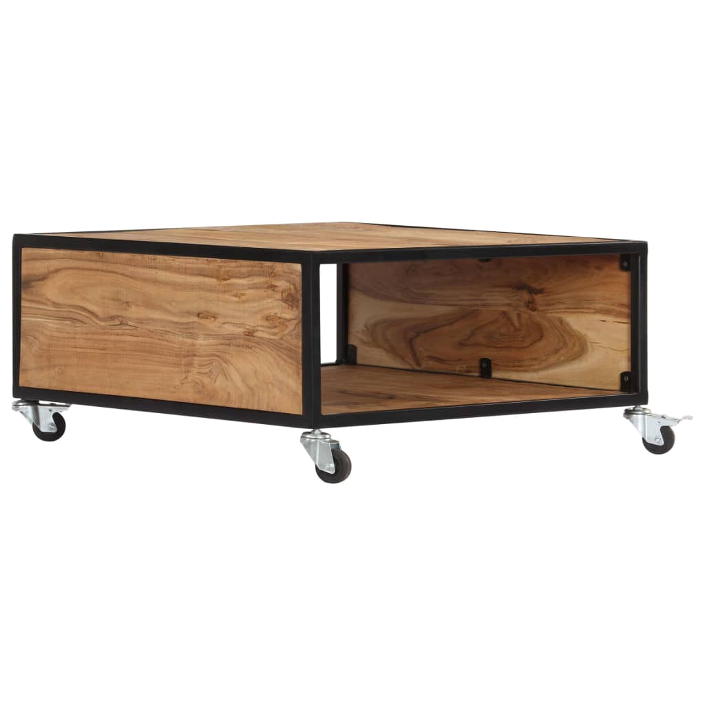 Couchtisch 70x70x32 cm Massivholz Akazie