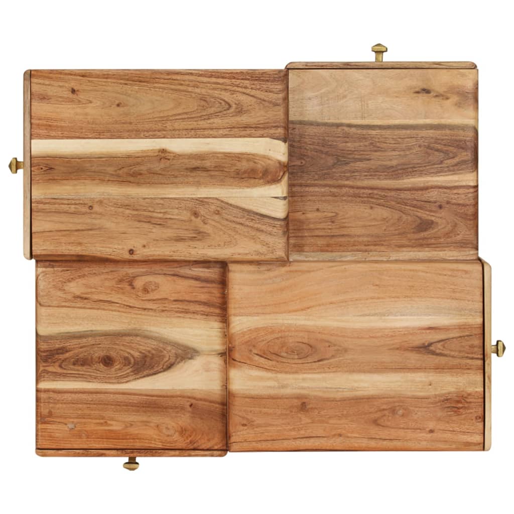 Couchtisch 70x60x42 cm Massivholz Akazie