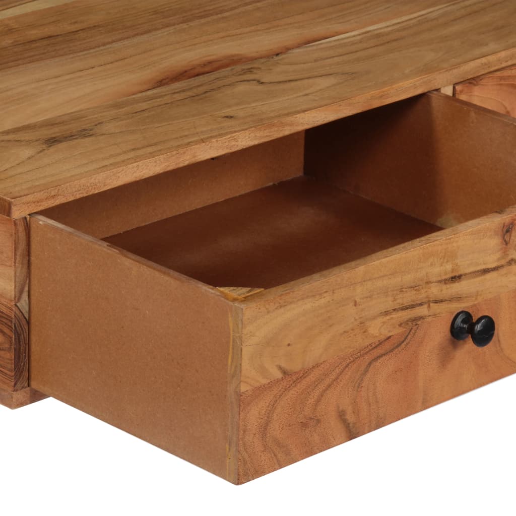 Bureau mural 90x40x170 cm en bois d'acacia massif