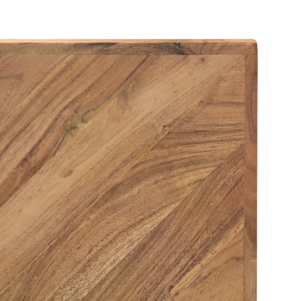 Table basse 110x110x36 cm en bois d'acacia massif
