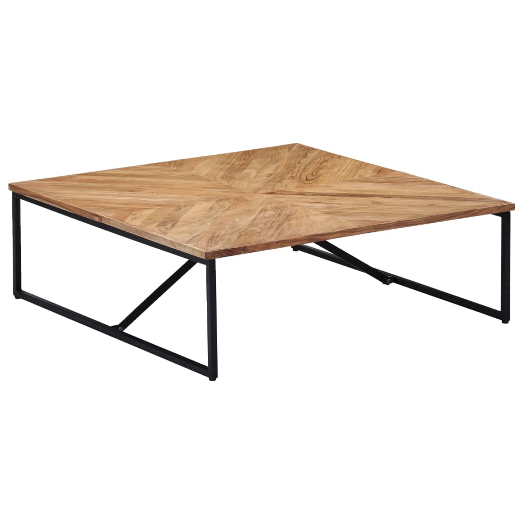Table basse 110x110x36 cm en bois d'acacia massif