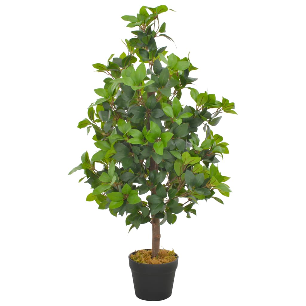 Artificial plant bay tree with pot green 90 cm