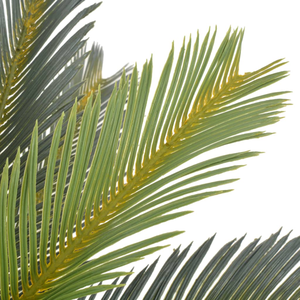 Plante artificielle Cycas palmier avec pot vert 90 cm