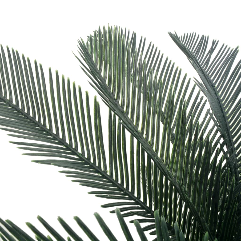 Palmier Cycas artificiel avec pot vert 125 cm