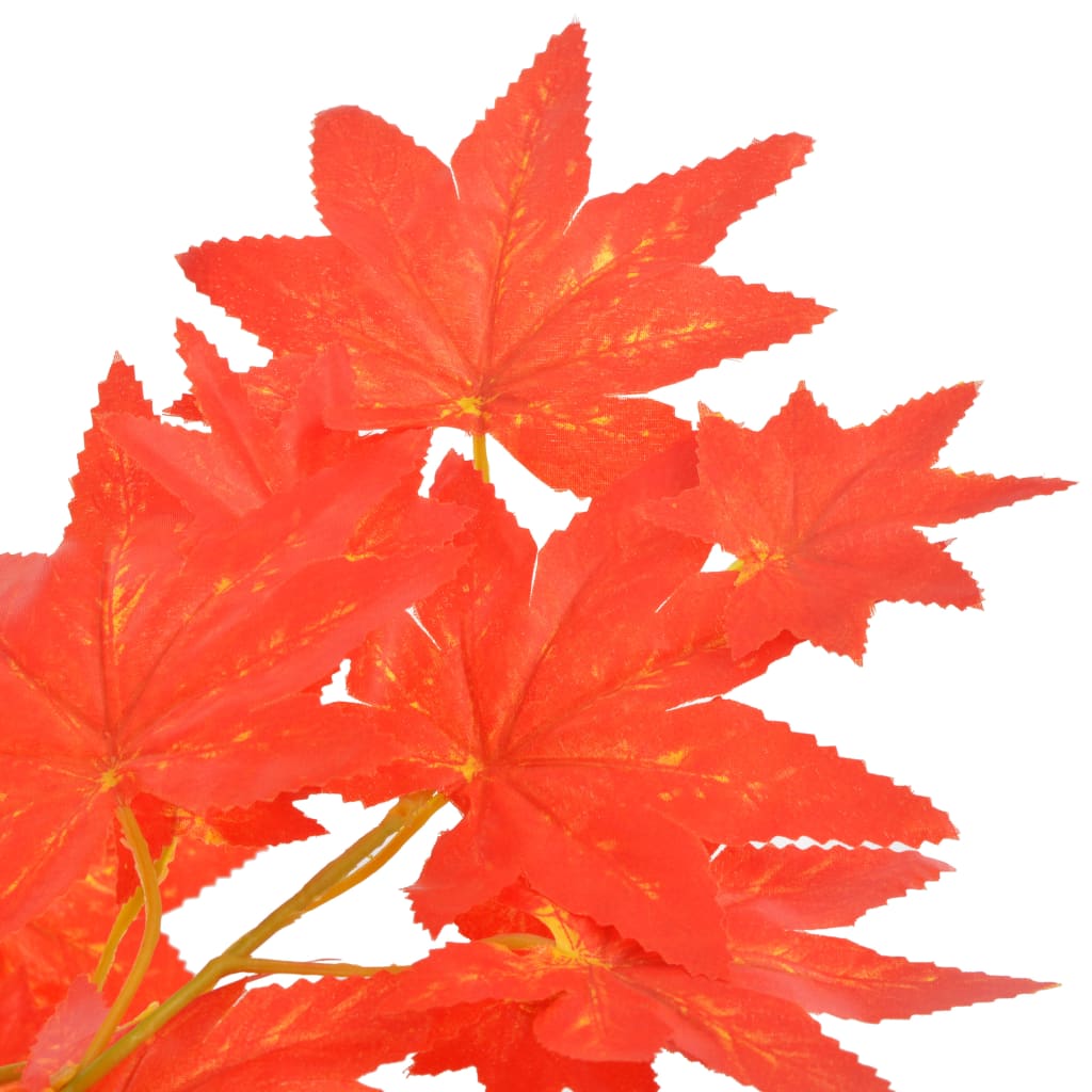 Artificial maple tree with pot red 120 cm