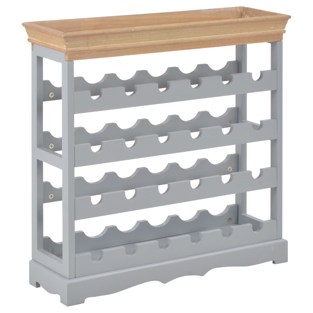 Weinschrank Grau 70 x 22,5 x 70,5 cm MDF