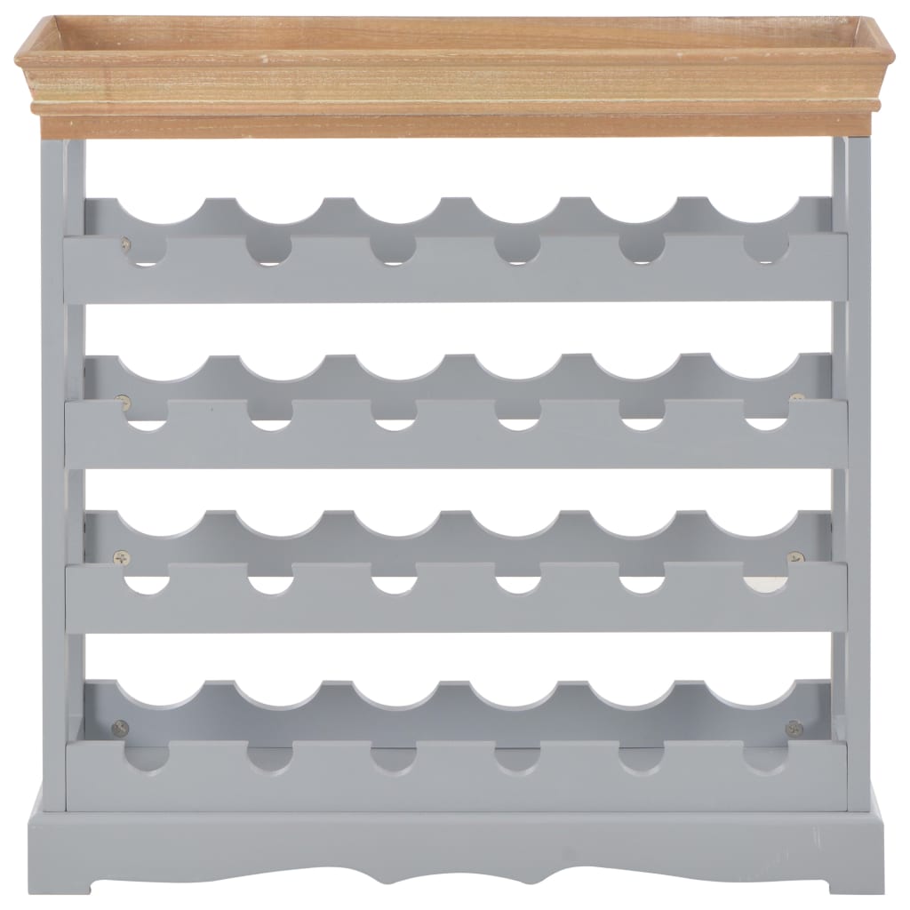 Weinschrank Grau 70 x 22,5 x 70,5 cm MDF