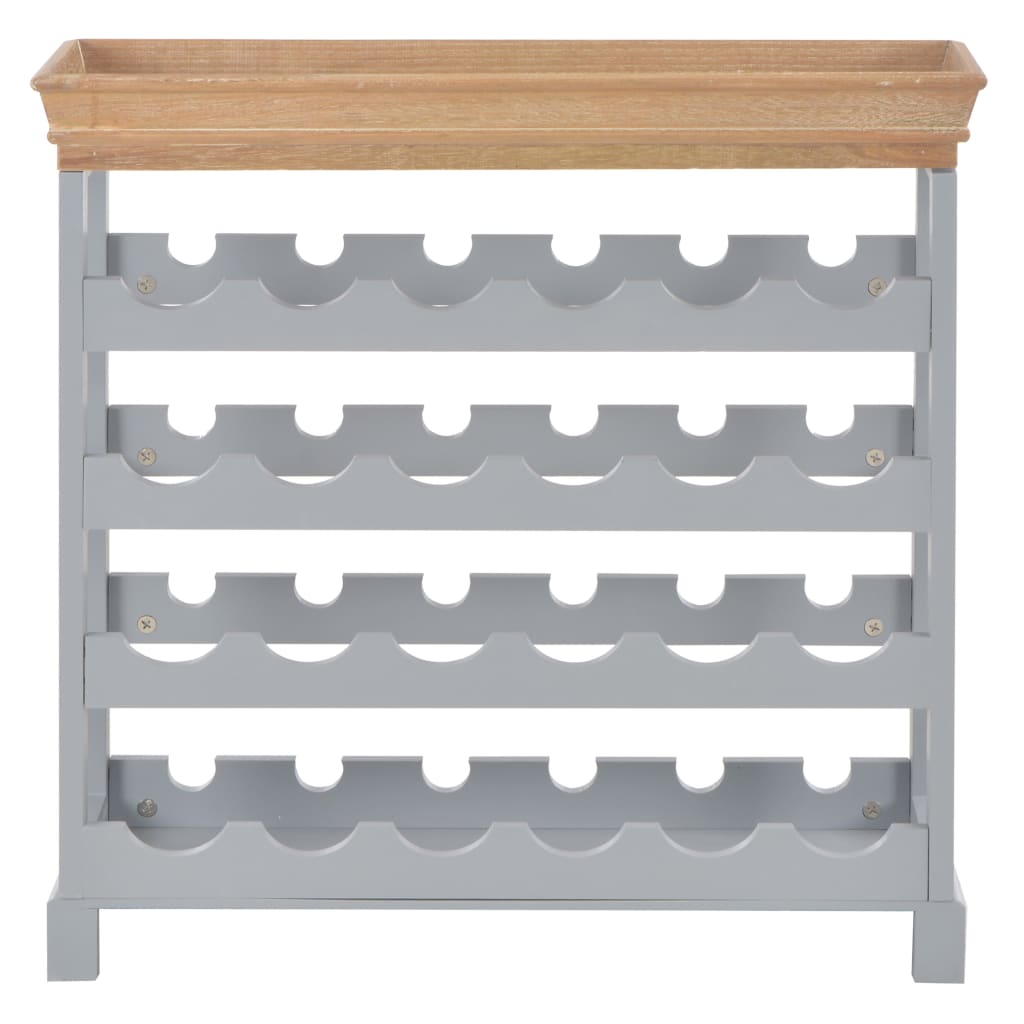 Weinschrank Grau 70 x 22,5 x 70,5 cm MDF