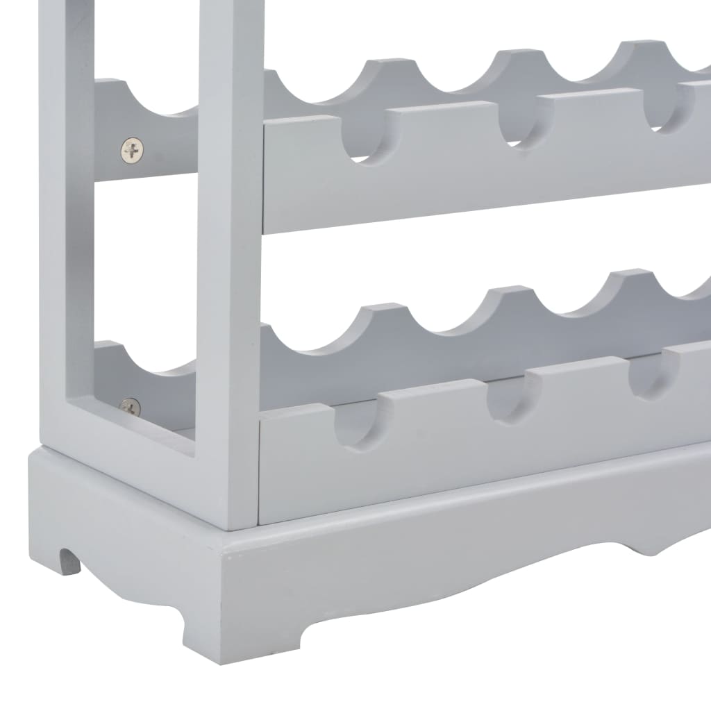 Weinschrank Grau 70 x 22,5 x 70,5 cm MDF