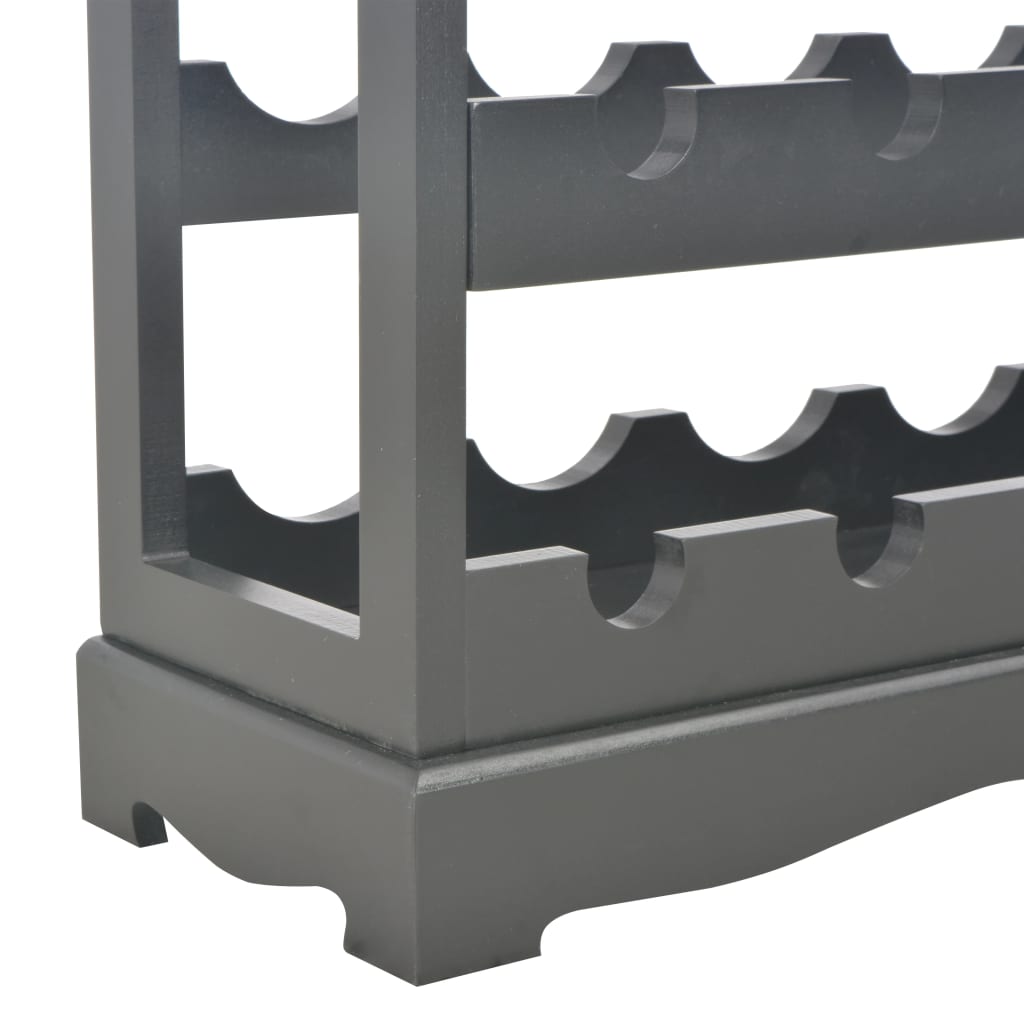 Weinschrank Schwarz 70 x 22,5 x 70,5 cm MDF