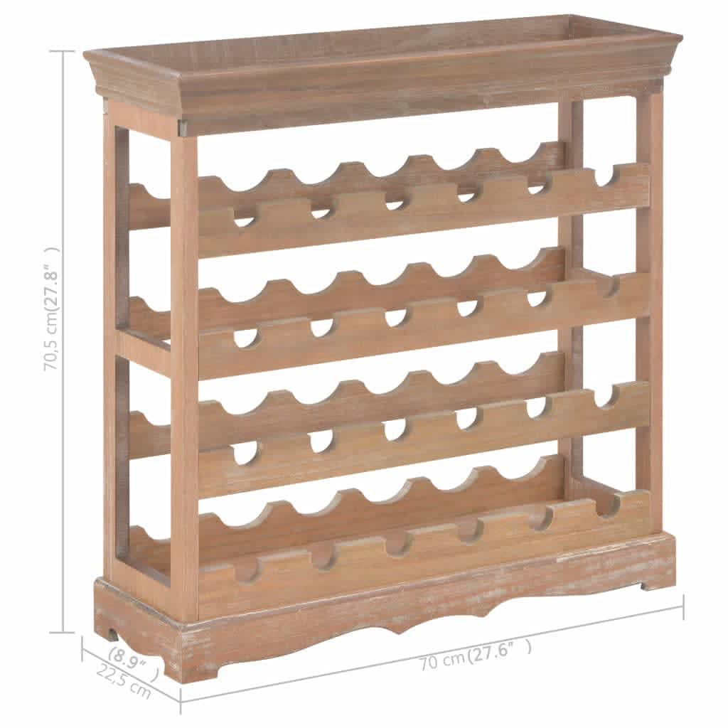 Weinschrank Braun 70 x 22,5 x 70,5 cm MDF