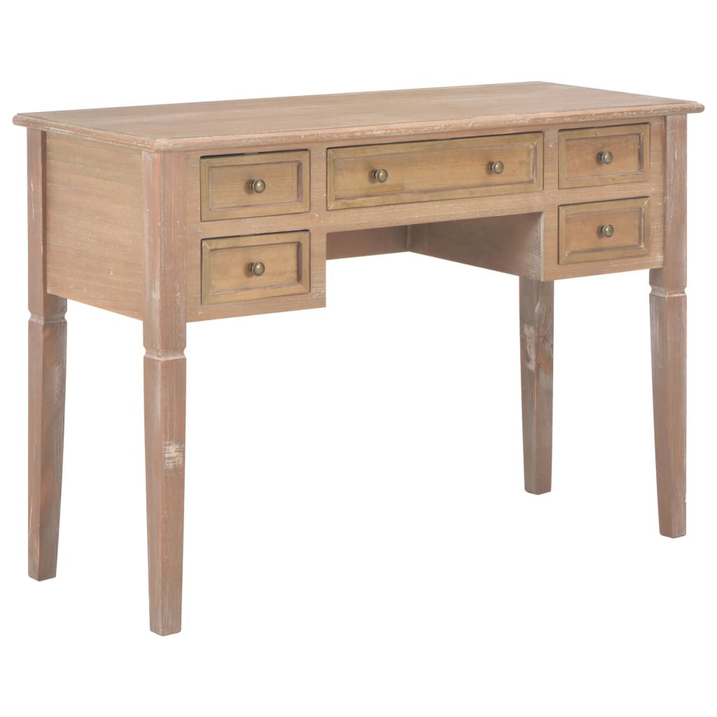 Desk Brown 109.5 x 45 x 77.5 cm Wood