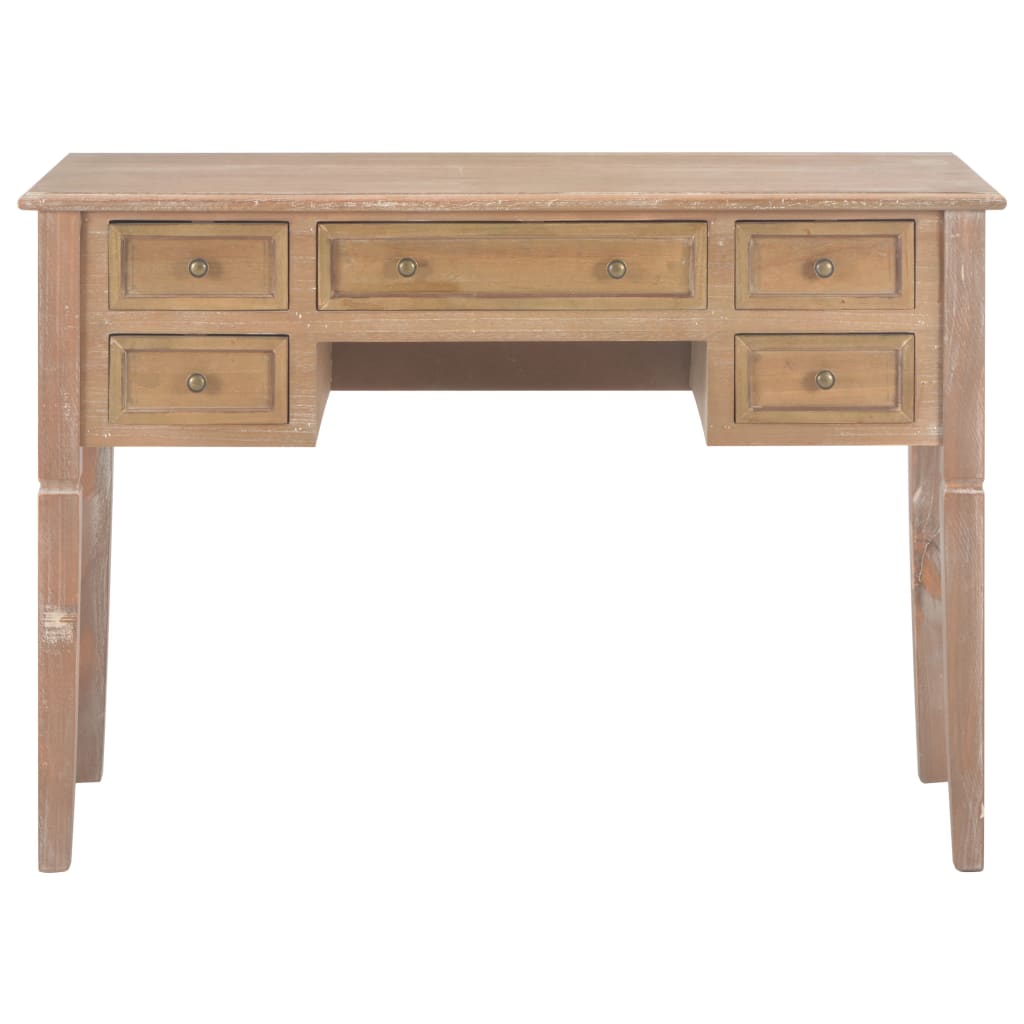 Desk Brown 109.5 x 45 x 77.5 cm Wood