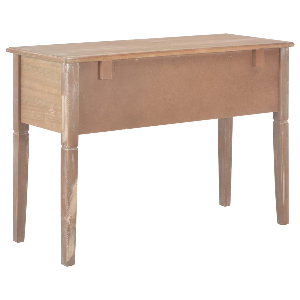 Desk Brown 109.5 x 45 x 77.5 cm Wood