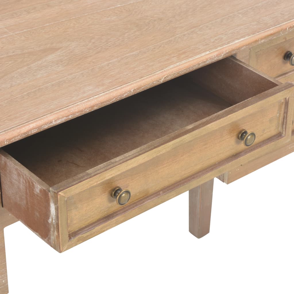 Desk Brown 109.5 x 45 x 77.5 cm Wood