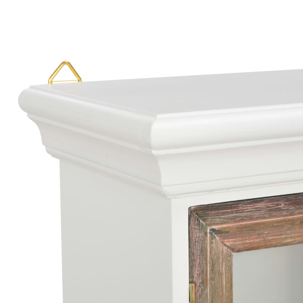 Wall cabinet white 49x22x59 cm wood-based material