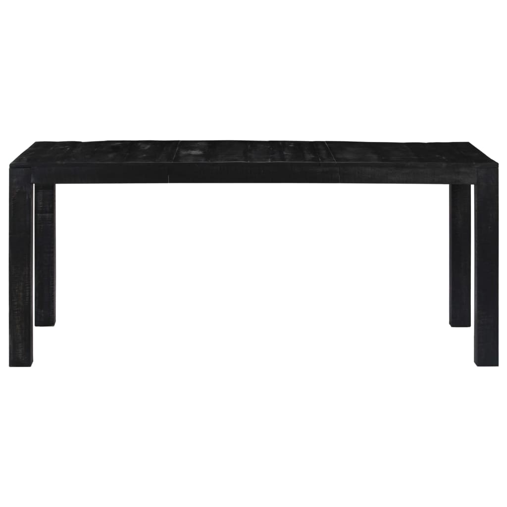 Esstisch Schwarz 180x90x76 cm Massivholz Mango